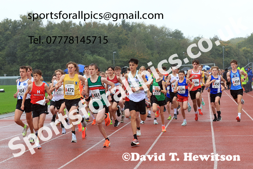 BBoys Under-15s 2025 Northern Athletics Autumn Road Relays, Leigh, Lancashire. Photo: David T. Hewitson/Sports for All Pics